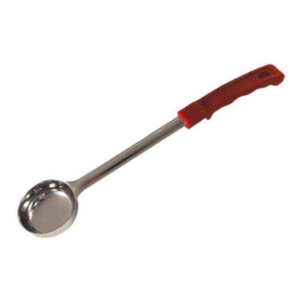 Winco 2 oz Red Solid Portion Spoon FPS-2